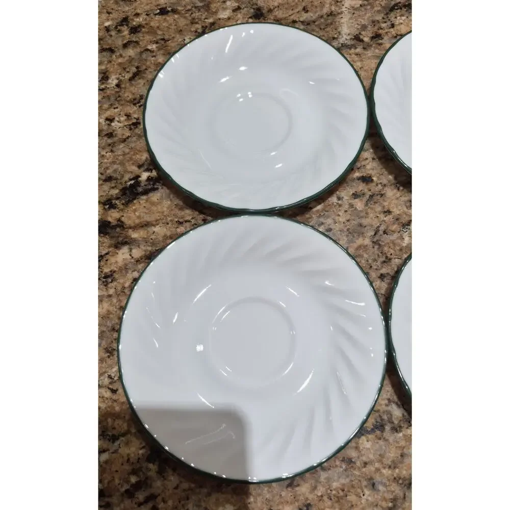 Corelle Callaway Ivy Swirl Saucer Plates 6 1/4